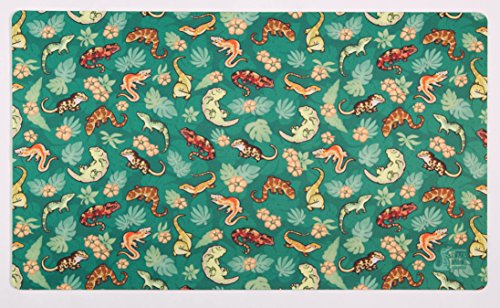 Inked Playmats Gecko Family Green Playmat Inked Gaming Tcg Game Mat For Cards #TOP14