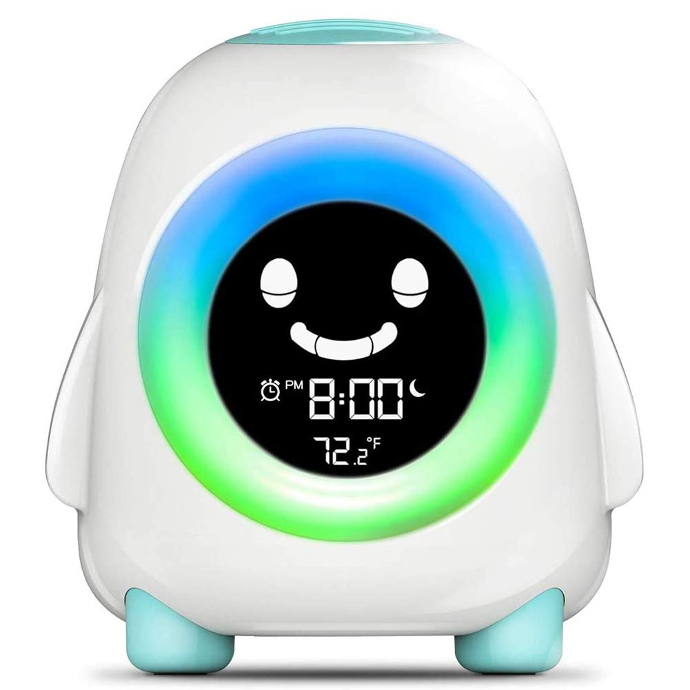 TsoLay Kinder Alarm, Alarm für Kinder, Schlaf Trainer zum Aufwachen Wecken, Buntes Licht, Nickerchen