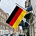 German Flag 3x5 FT Heavy Duty Germany Flag Double Stitched Vivid Color Fade Proof Outdoor Decor With Brass Grommets(German)