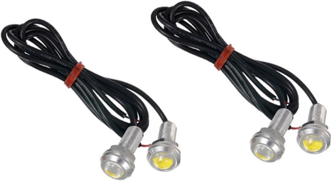 Didiseaon 2pcs Eagle Eye LED Lights Car Black Housing Driving Fog Tail Lights Volt for Car Exterior