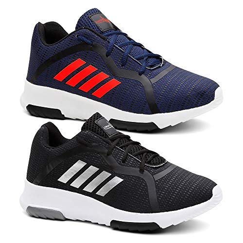 Kit 2 Tênis Masculino Ultra Leve Caminha/Academia Cor:Azul;Tamanho:38