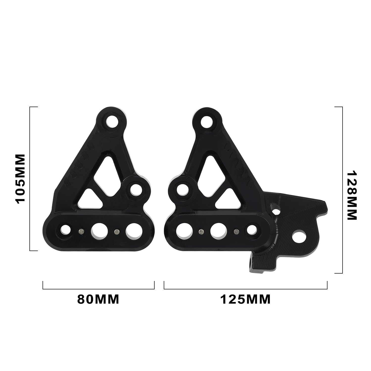 Staffe Pedane Moto Sinistra Destra in Alluminio per Talaria MX3 MX4 Nero | Supporto Pedaline Bilaterale, Struttura in Alluminio per Dirt Bike Elettrica, per Talaria Sting MX3 MX4 TL3000 TL4000