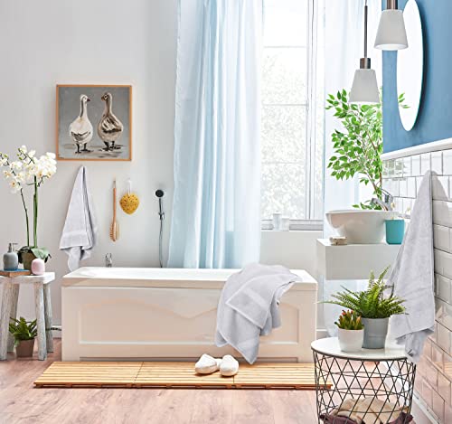 Utopia Towels 8-Piece Premium Towel Set, 2 Bath Towels, 2 Hand Towels, And 4 Wash Cloths, 600 Gsm 100% Ring Spun Cotton Highly Absorbent Towels For Bathroom, Gym, Hotel, And Spa (Silver) #TOP4