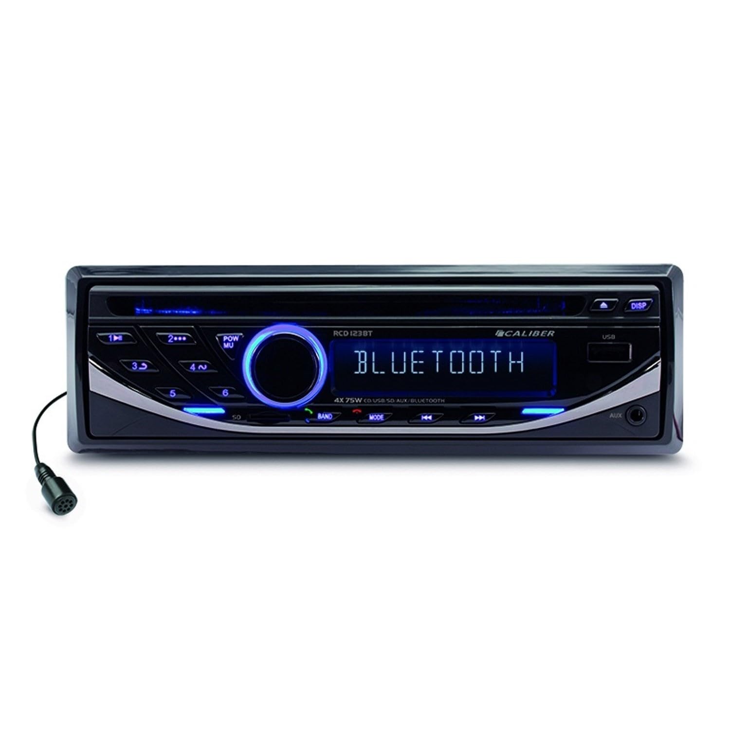 Autoradio Caliber RCD123BT - Radio, Lecteur de Cartes SD, USB - 4 x 75 Watts
