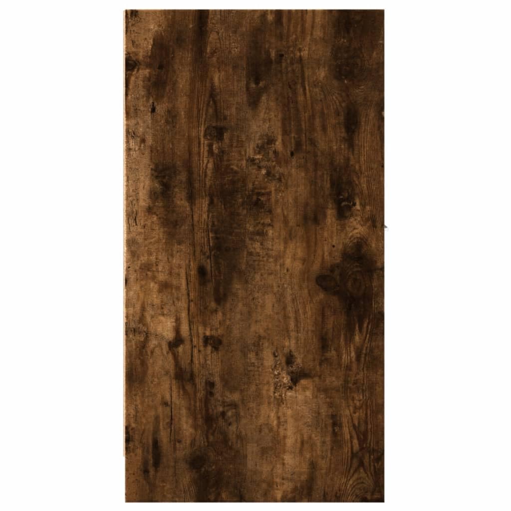 Armadietto da farmacista in legno di rovere affumicato, 30 x 41 x 77,5 cm, con 2 cassetti e estraibile, piccolo armadio da cucina e armadio da ufficio per nicchie