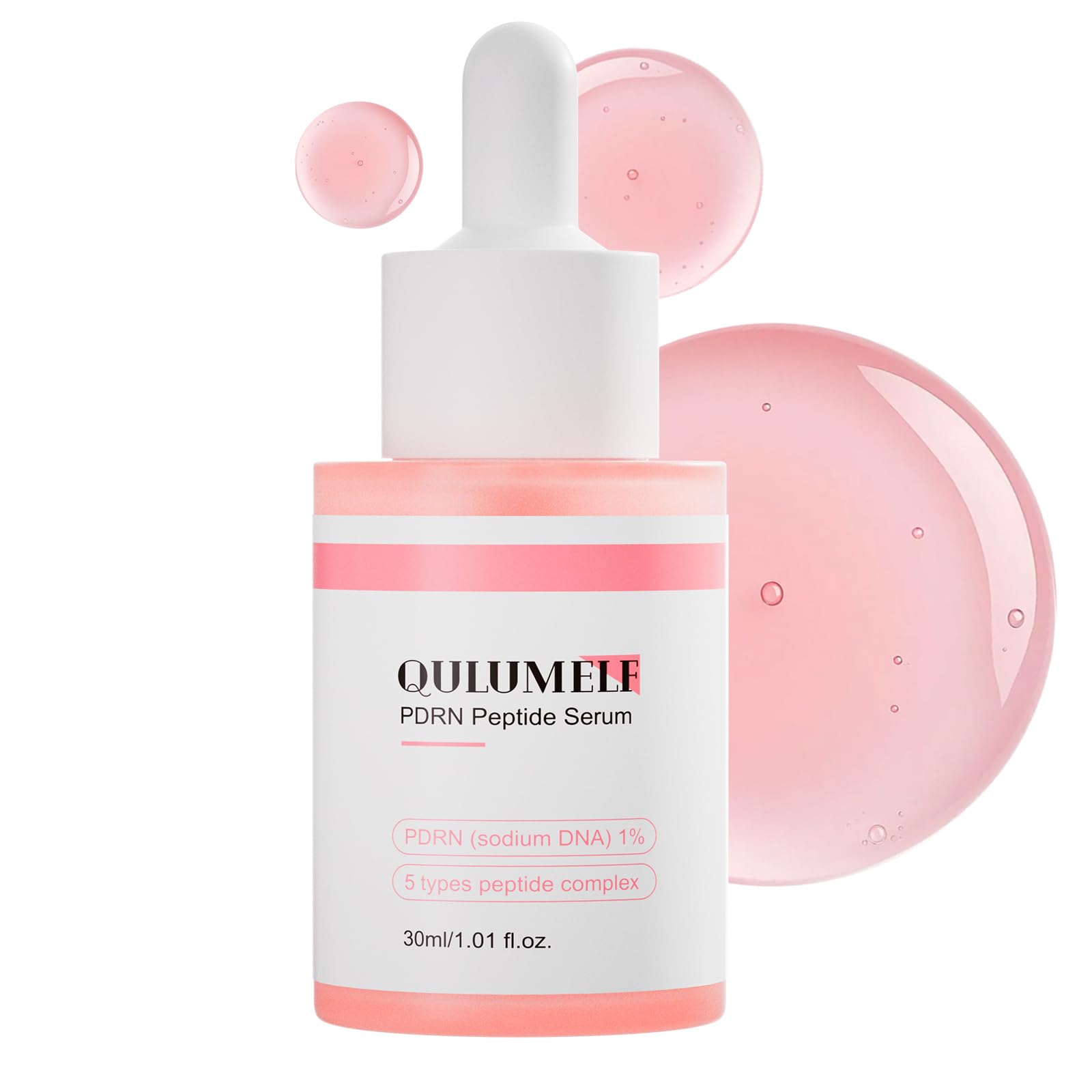 QULUMELF Sodium DNA Peptide Serum, Facial Serum for All Skin Types, Niacinamide for Hydration & Firm-Looking Skin, Uneven Tone Care