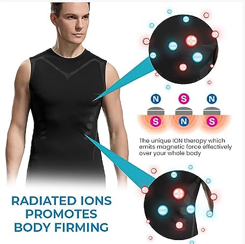 Shaperluv Tank 2.0 Mens Big And Tall, Shaperluv Compression Tank Top Men, Men's Sleeveless Solid Shapewear Undershirt3