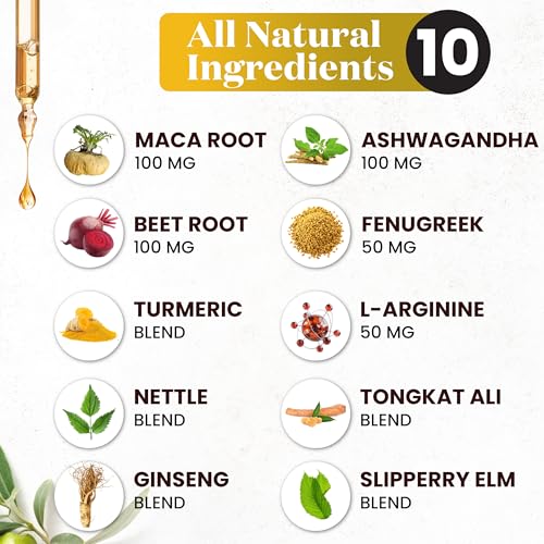 image for Superfood MD Maca Root Liquid Drops with Ashwagandha, Nettle, Fenugree