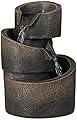 John Timberland 3-Tier Bronze Stone Contemporary 9 3/4" H Tabletop Fountain