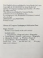 Britains Royal Family in the 20th Century 0517539411 Book Cover