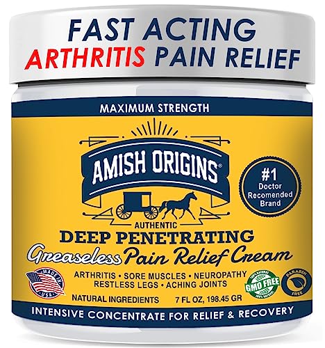 Amish Origins Arthritis Pain Relief Cream 7 oz