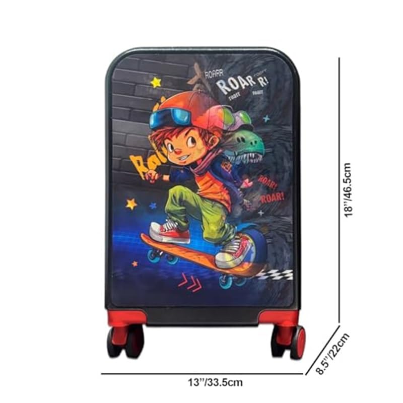 Image of Winnies 20 Inch Kids Suitcase with 8 Wheel Travel Trolley Bag (4 Day Trip)