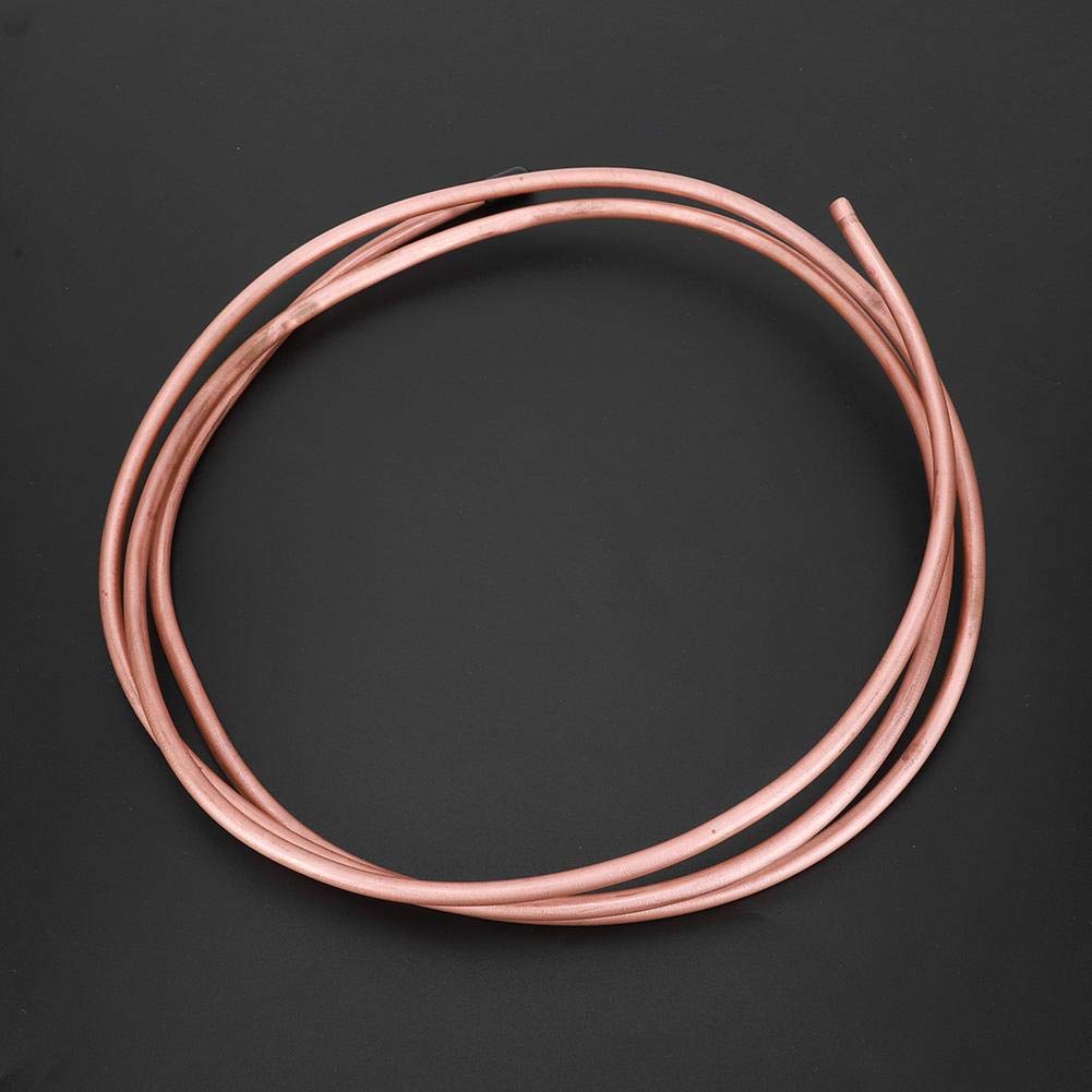 2 M Tube de cuivre souple Tuyau en cuivre Tubes à bobine souple OD 6 mm ID 4.8 mm C1100 T2 pour réfrigérateur de climatiseur