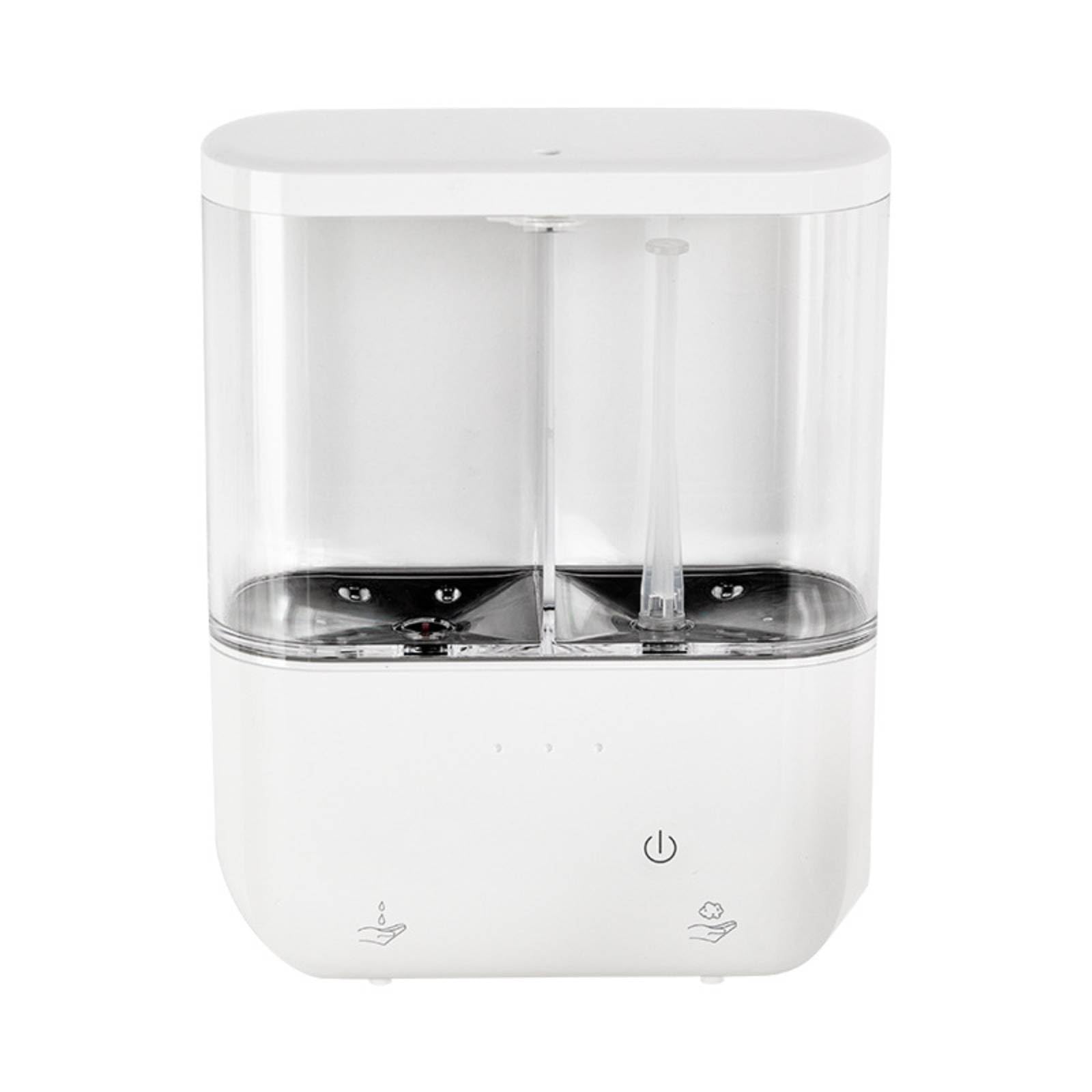 Dispenser di Sapone con Due Scomparti Touchless Dispenser di Sapone a Due Scomparti Compatto Dispensatore per Cucina