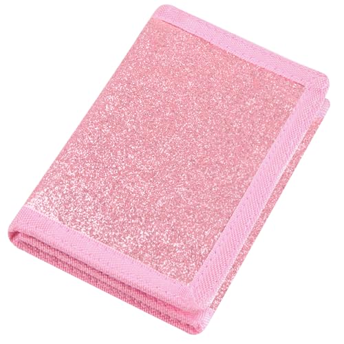 Kids Wallet for Girls, Little Girls Wallet for Kids Ages 4-5-6-7-8-9-10-12, Cute Wallets for Teen Girl with Magic Sticker, Pink Teen Girl Wallet with Coin Pocket for Christmas Birthday Gift