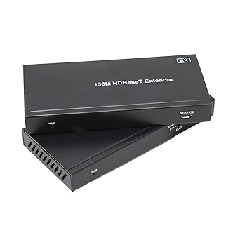 EXCLUZO Digital HD Multimedia Interface Extender, KVM 4Kx2K 60Hz 4K HD Multimedia Interface Extender 100?240V Long Range for Game Machine EU Plug