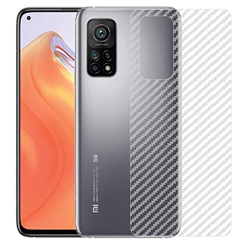 Image of Compatible with Redmi 10T (5G) Back Screen Protective Film Carbon Fiber Skin Transparent Screen Guard Sticker