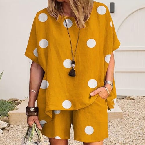 Linen Short Sets for Women 2 Piece Linen Outfits Linen Short Suits Summer Short Sleeve Linen Shirts Linen Shorts Sets4