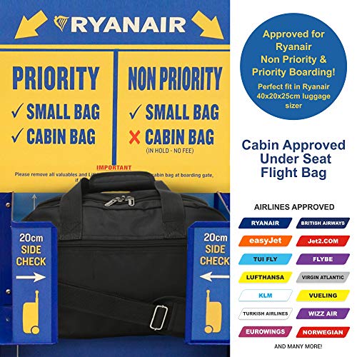 Aerolite Ryanair Handtas, 40 x 20 x 25 cm, maximale grootte - Image 5