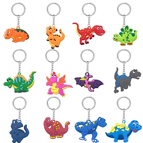 GEERDAN 36 Piezas Llaveros De Dinosaurio, Artículos De Fiesta Dinosaurio Cumpleaños Niños, Decoración De Fiesta De...