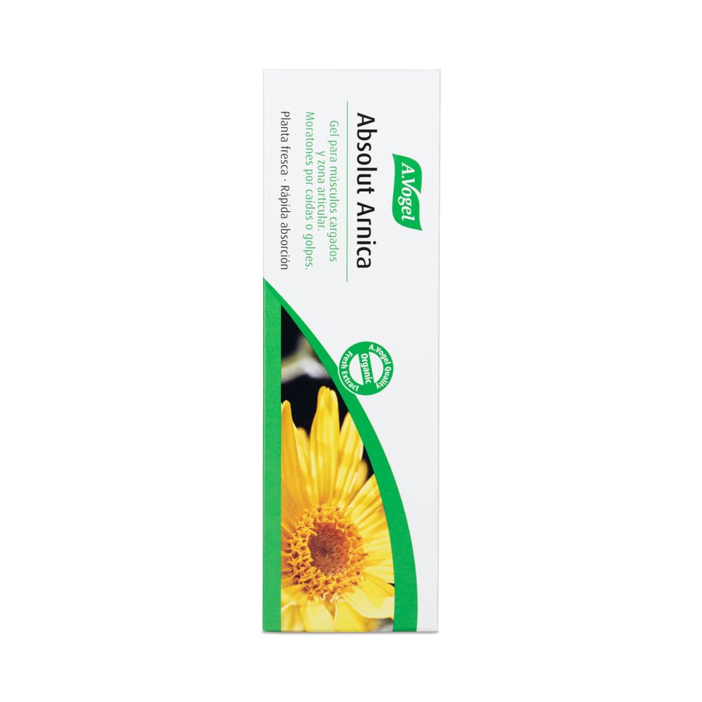 A.Vogel Absolut Árnica Gel | Orgánico para Músculos y Articulaciones | Alivio Natural de Moratones y Golpes | Alta Concentración de Árnica Montana | Rápida Absorción | 100 ml