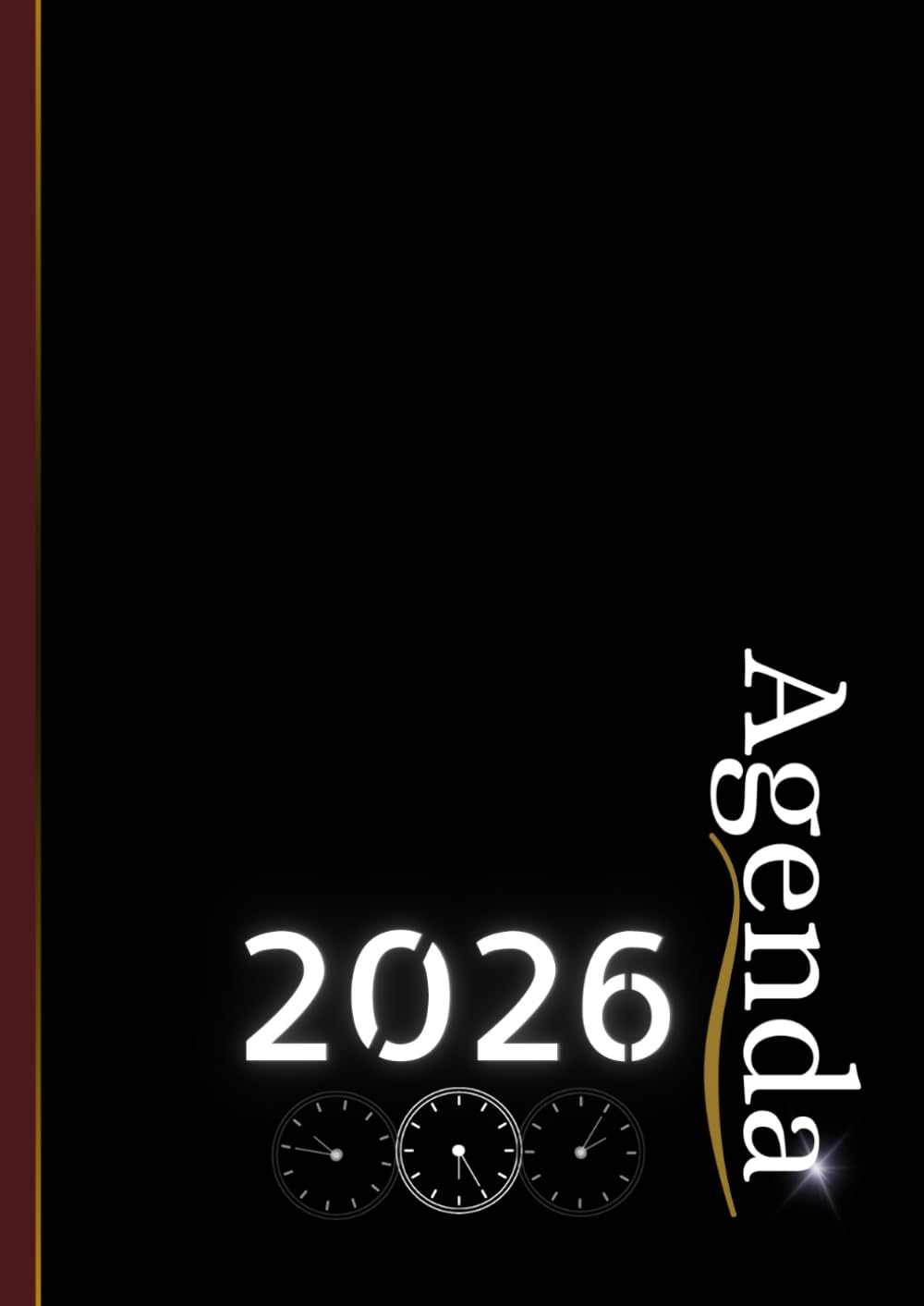 Agenda 2026 Giornaliera: due pagine per giorno, 12 mesi in italiano da gennaio a dicembre con orario | Formato A4