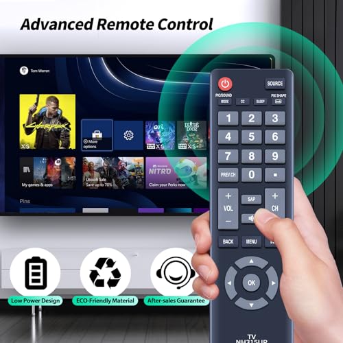 Télécommande NH315UP compatible TV Sanyo FW50D36F FW55D25F LCD