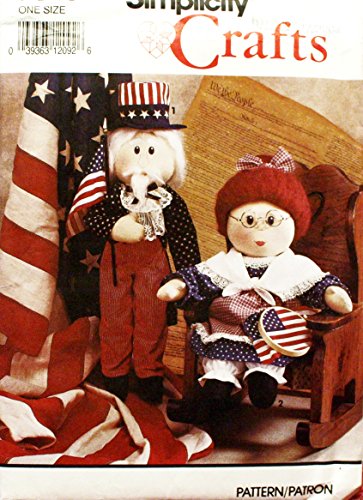 Oncle Sam et Betsy Ross Simplicit Crafts 7648 pour votre décoration de salon