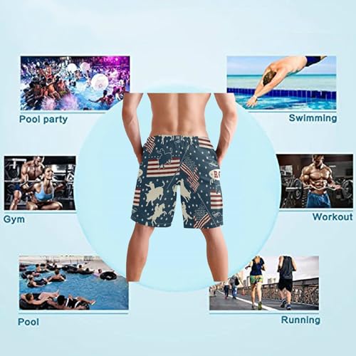 Men's Beach Shorts Swim Trunks Quick Dry Casual Swim Shorts for Men, S M L XL XXL4