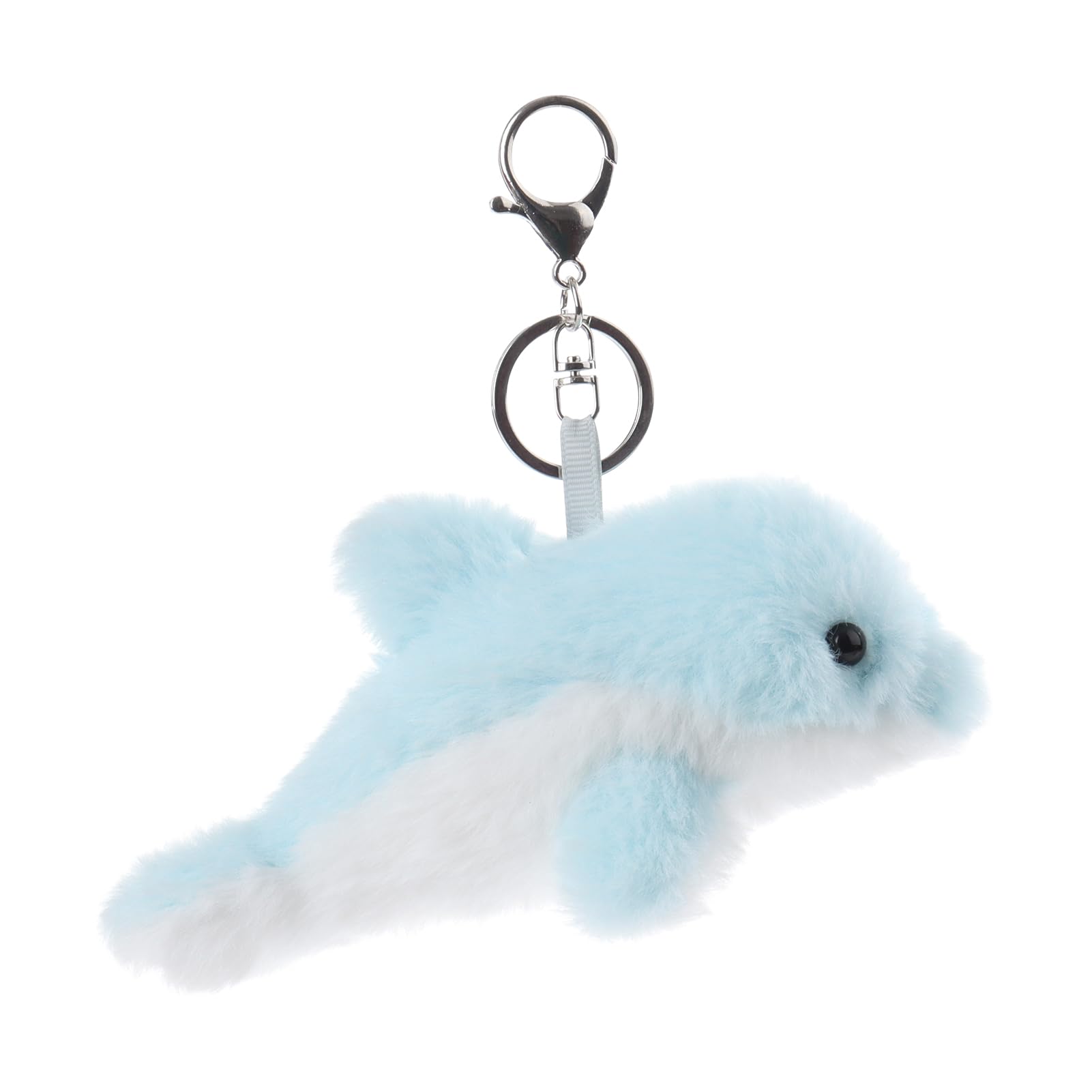 Apricot Lamb Cute Toys Plush Dolphin Stuffed Animal Soft Keychain for Kids Bag, Purse, Backpack, Handbag (6 Inches)