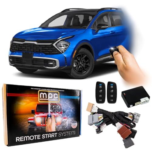 MPC Remote Start Kit Compatible with Kia Sportage 2020-2022 || Plug and Play || 4-Button Long Range Remotes || USA Tech Support