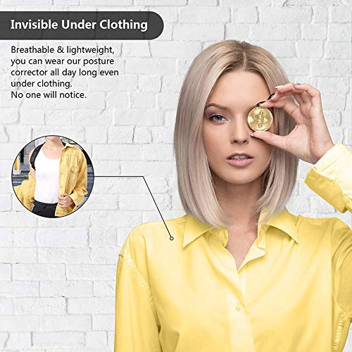 Miniatura 7 de Para hombres y mujeresenderezador de espalda ajustable y proporciona alivio del dolor del cuelloespalda y hombro superior de la espalda para soporte