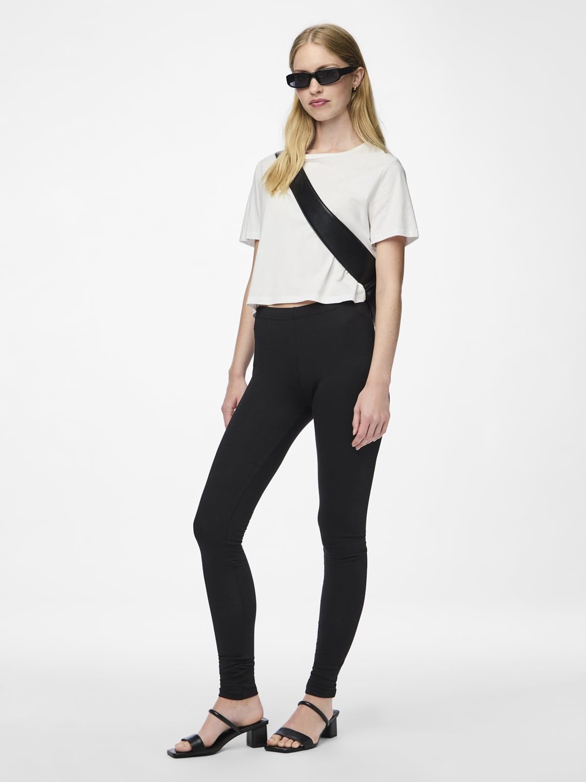 PIECES Damen PCEDITA Long Leggings JRS NOOS BC