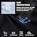 Jupmov Leichte Laufjacke Herren,Windbreaker Kapuzenpullover mit Reißverschluss Tasche Sport Hoodie Herren(Schwarz,XL)