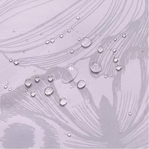 GONOVE Shower Curtain for Bathroom 220 x 200 cm Anti-Mould Mildew Resistant Waterproof Polyester Fabric Butterfly Shower Curtain Liner Long Bath Curtain with Hooks - Image 4