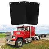 SHINJEW Mud Flaps for Semi Truck 24‘’x36‘’，Polymer Truck Mud Flaps，Heavy Duty Semi Mud Flap，for Semi Truck Trailer，Anti-Splash，Weather Resistant, Easy Installation（Pair）