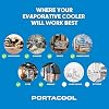 Portacool PACJS2701A1 Jetstream 270 Portable Evaporative Cooler, Black