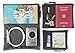 HOPEVILLE Travel Organizer Set, 3 assorted sized zipper bags for travel documents and travel accessories, Premium pouches for luggage, handbag or backpack (Black)