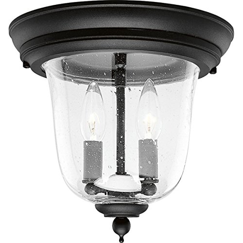Progress Lighting P5562-31 Transitional One Wall Lantern from Englewood Collection Finish Lighting Accessory, 10-5/8-Inch Diameter x 10-1/4-Inch Height, Textured Black