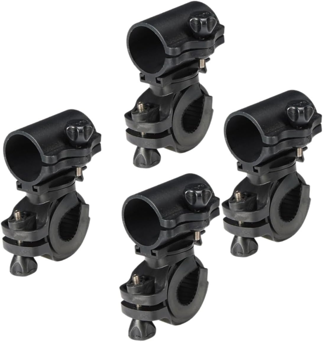 BESPORTBLE 4pcs Bike Flashlight Holder for Bicycle Stable Mount Stand Handlebar Clamp Cycling Accessory Night Riding Light