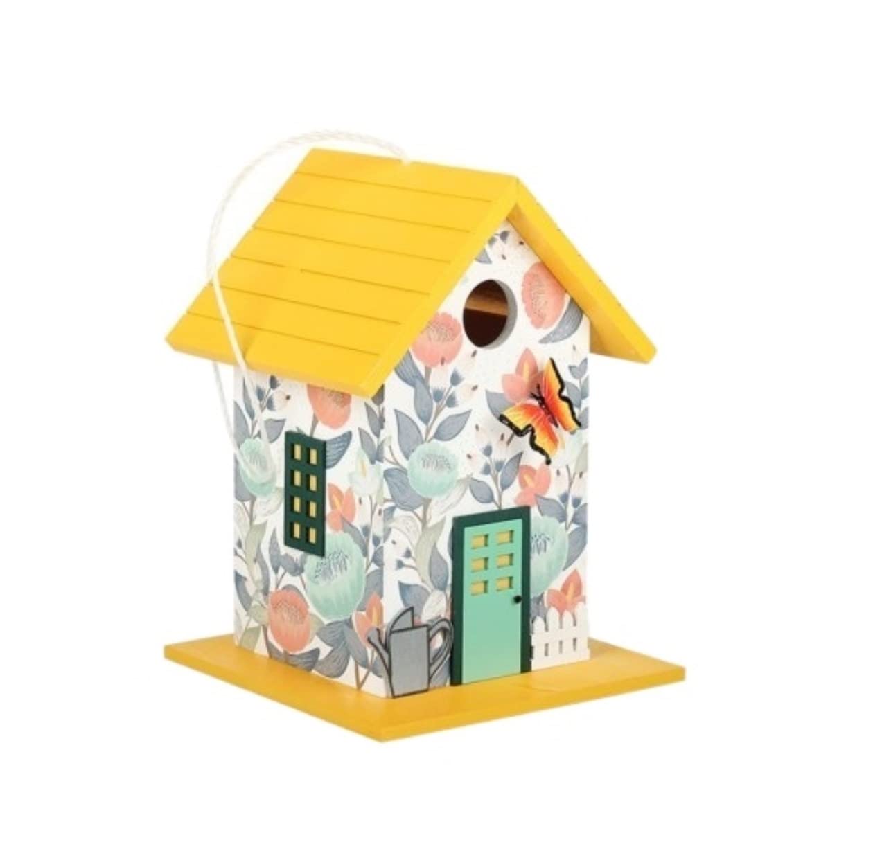 Karmnik dla Dzikich Ptaków Bird Feeder Zewnętrzny Drewniany Karmnik Dla Ptaków Dziedziniec Ogród Dekoracja Stacja Karmienia Wróbli(D)