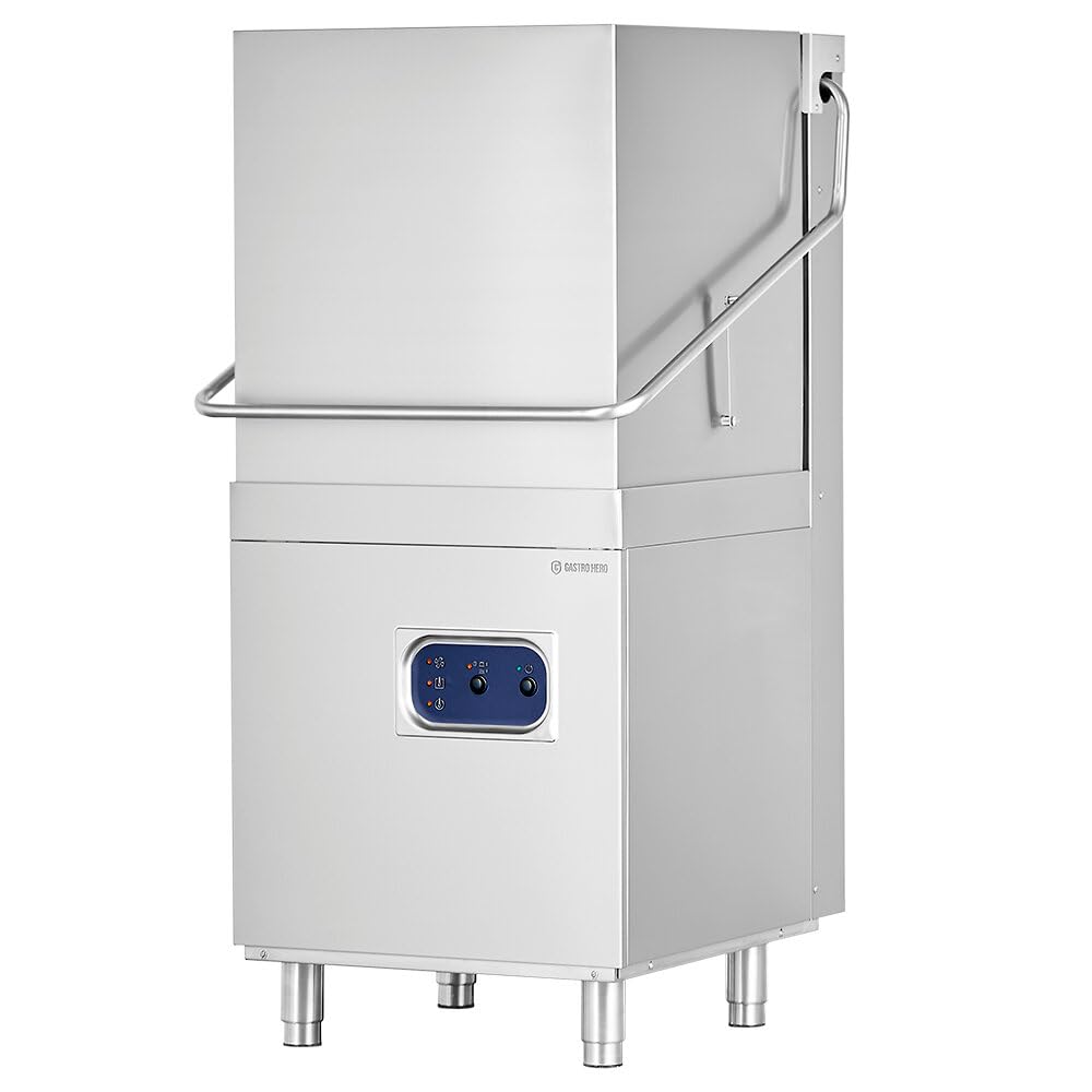 GastroHero Haubenspülmaschine ECO HSME54SL 400 V mit Reiniger- & Klarspüldosierer Ablaufpumpe 50x50 cm Gastro Spülmaschine