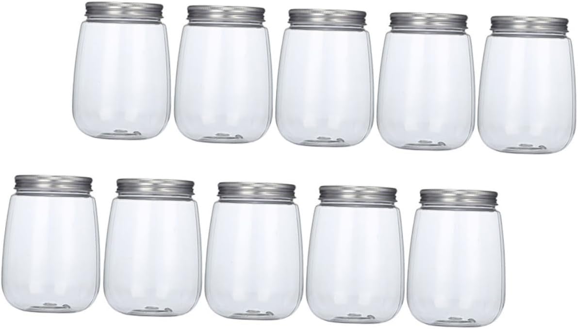 10pcs Milk Tea Bottle Caps Disposable Juice Light Portable for Drinks Iced Tea Cocktails Quick Connect