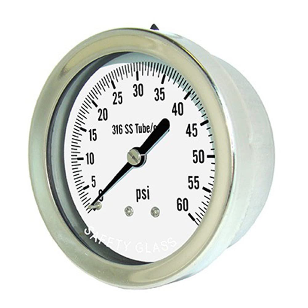 Précision 2-1-2 % manomètre PIC Gauges cadran 10,2 cm - 3