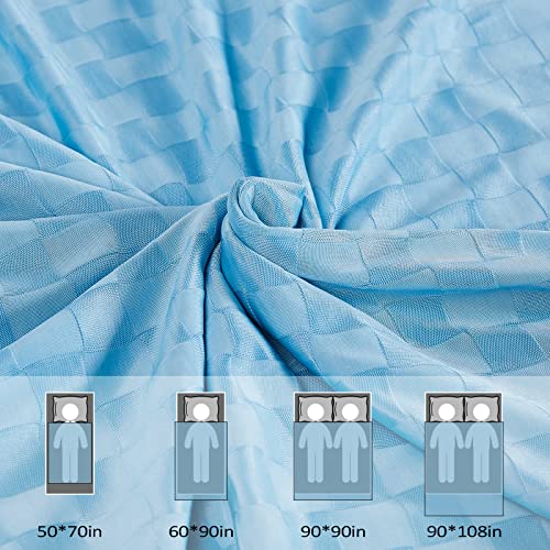 Image of Topcee Cooling Blanket, Summer Cooling Blankets for Hot Sleepers, Arc-Chill Q-Max>0.5 Cool Fiber, Oeko-TEX 100% Certified, Soft, Breathable, Double-Side Bed Throw,Keep Cool for Adults Kids 90 inchx108 inch