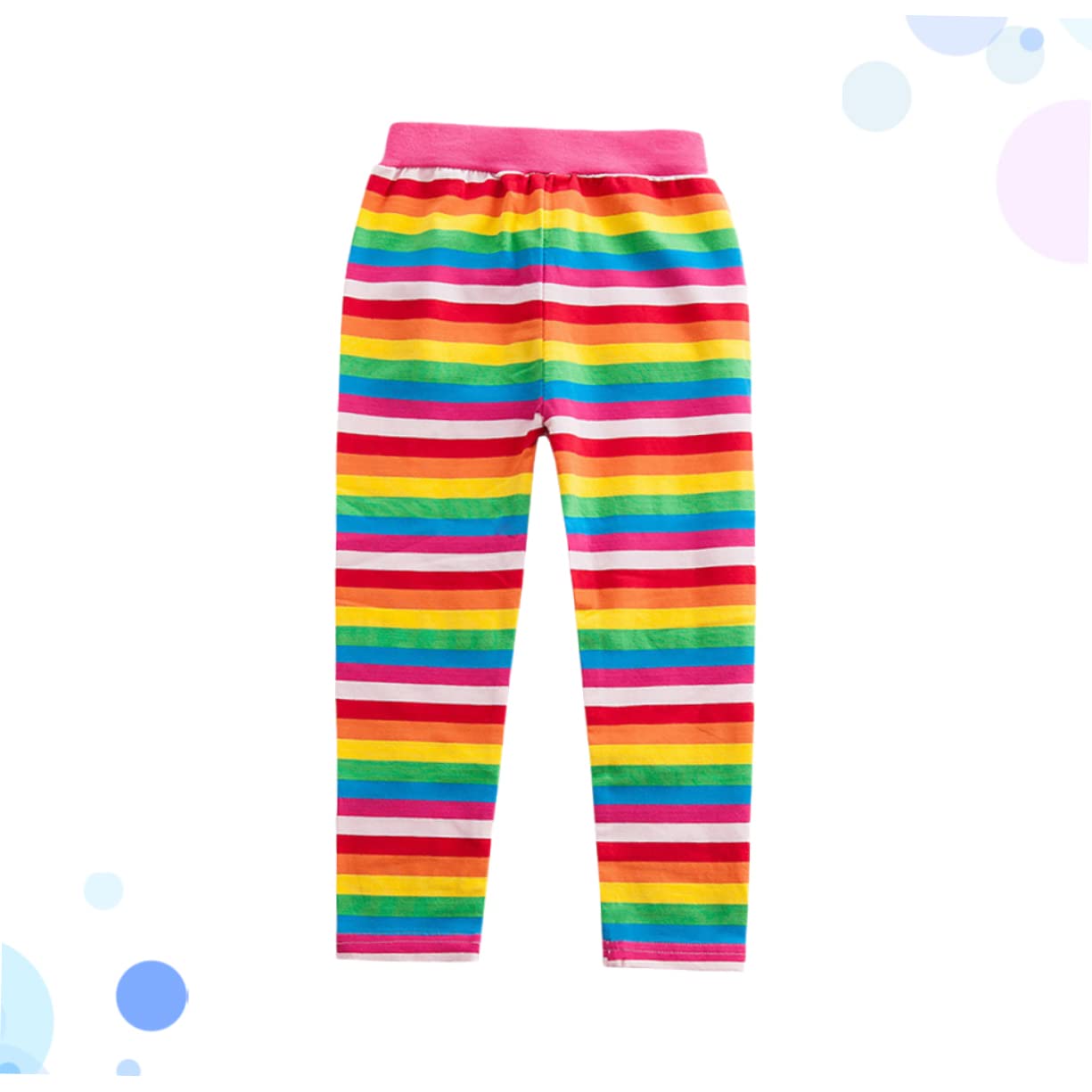 GALPADA Leggins 3 Piezas Polainas Las niñas Polainas Arcoiris Chicas Leggings arcoíris Polainas algodón Primavera otoño pantalón cómodo y Elegante versión Coreana Pantalones