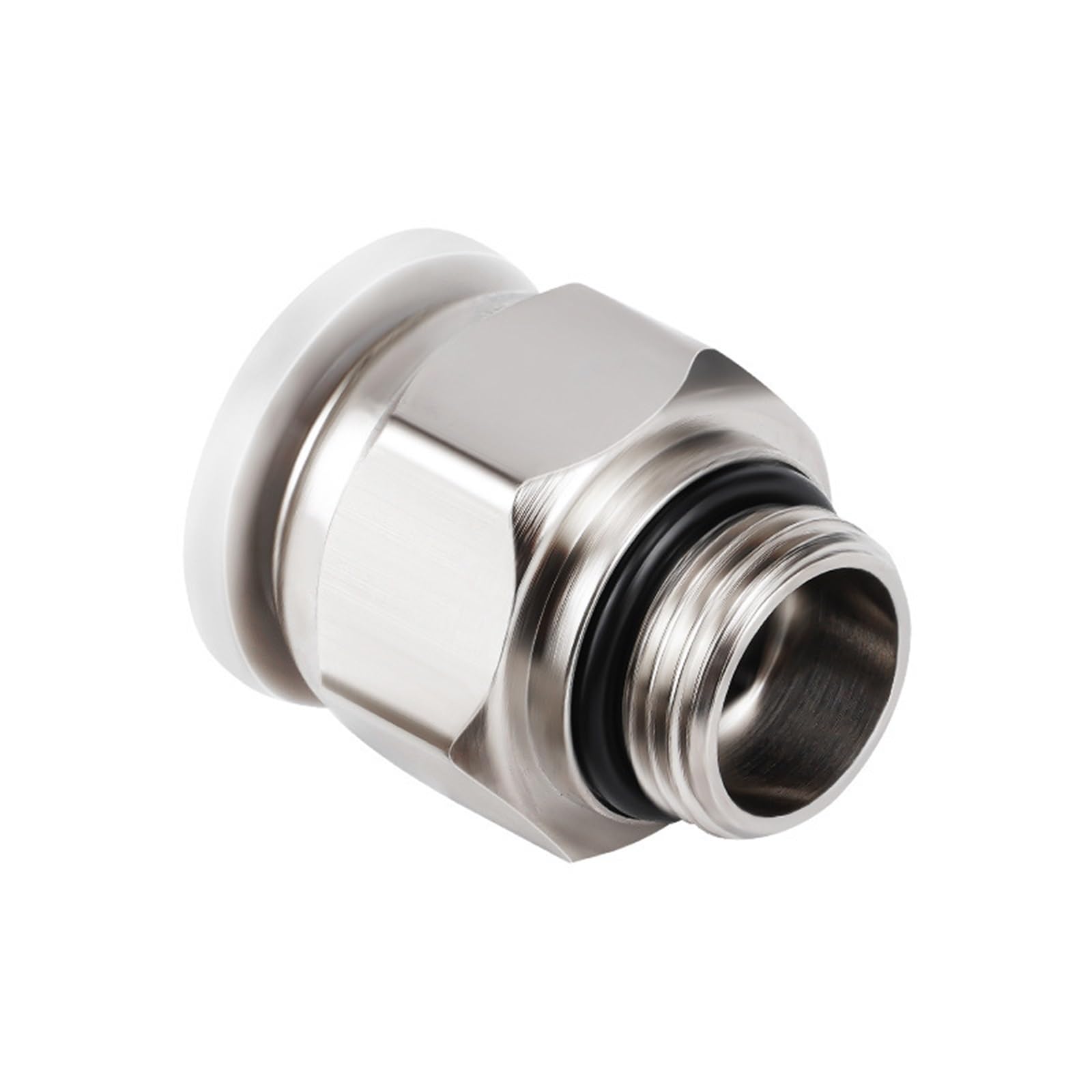 PC6-G02 Push-to-Connect-Fitting, 6 mm Rohr, G1/4, Weiß, 1 Stück