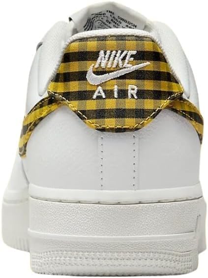 Image of Nike Air Force 1 Low '07 DZ2784-102 Gingham Yellow Women's Casual Sneakers 8 US