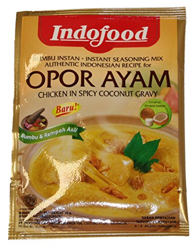 Indofood - OPOR AYAM - CHICKEN IN SPICY COCONUT GRAVY - 6 x 45 G / Product of Indonesia