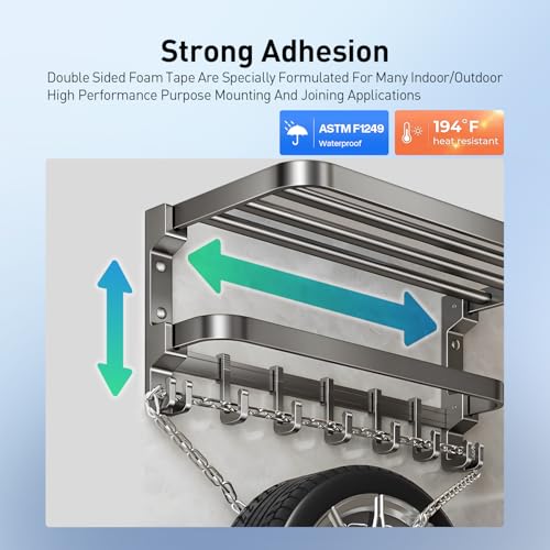 Image of Double Sided Tape Off White Foam Tape 1 inch x 18Ft Made of 3M 4032 High Shear Adhesive Mounting Tape High Temperature Resistance for Interior Exterior Applications and Home Office Deco (Pack of 2)